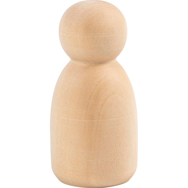 Træfigur krop, Oval, H: 6 cm, 5 stk./ 1 pk.