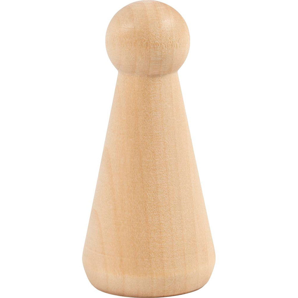 Træfigur krop, Kegleform, H: 8 cm, 3 stk./ 1 pk.
