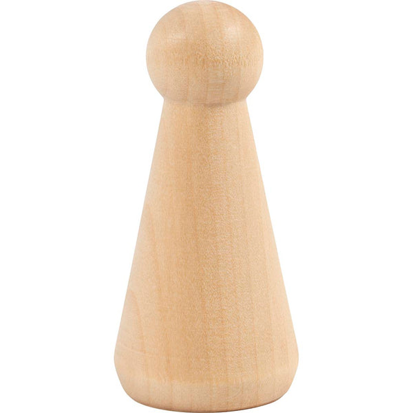 Træfigur krop, Kegleform, H: 8 cm, 3 stk./ 1 pk.
