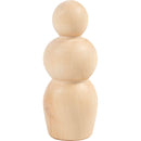 Træfigur krop, Timeglasform, H: 7,5 cm, 5 stk./ 1 pk.