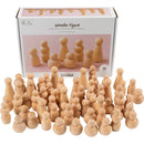 Træfigur krop, H: 5-8 cm, 90 ass./ 1 pk.