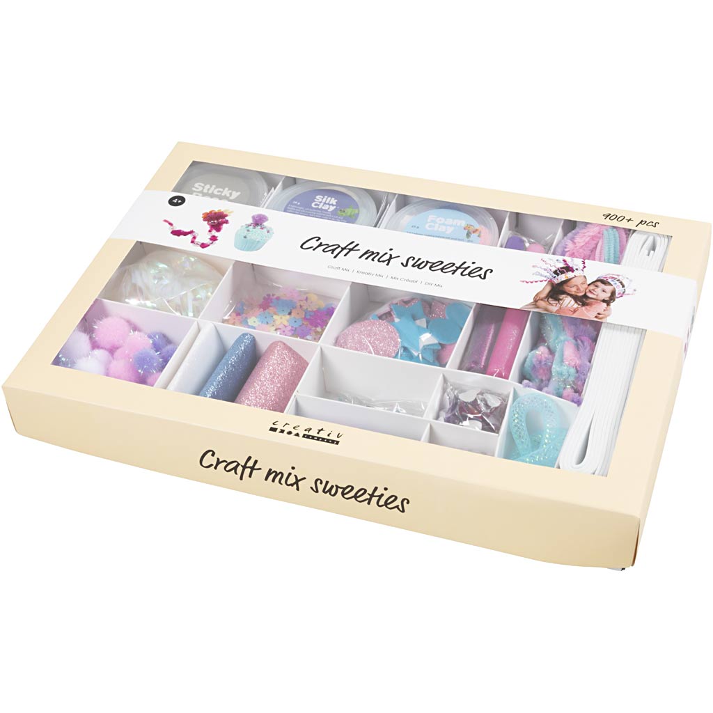 DIY Mix, Sweeties, pastelfarver, 1 pk.