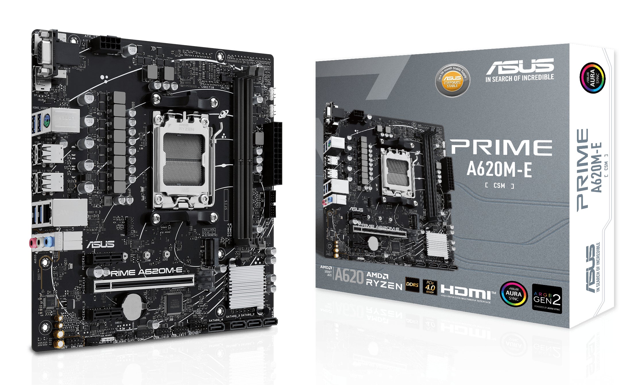 ASUS Prime A620M-E-CSM Micro-ATX Socket AM5 AMD A620