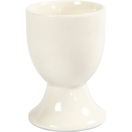 Æggebæger, H: 6,5 cm, råhvid, 12 stk./ 1 pk.