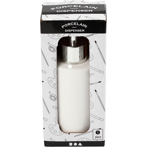 Sæbedispenser, H: 16,5 cm, diam. 5,5 cm, 150 ml, hvid, 1 stk.