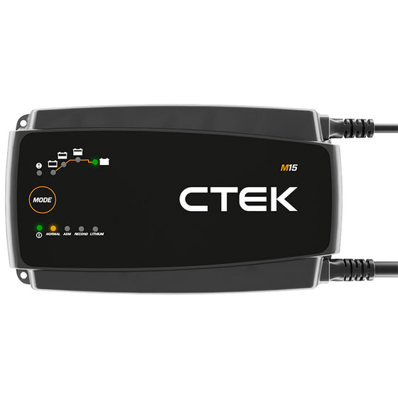 CTEK Marinelader M15 12V Bly og LiFePo4