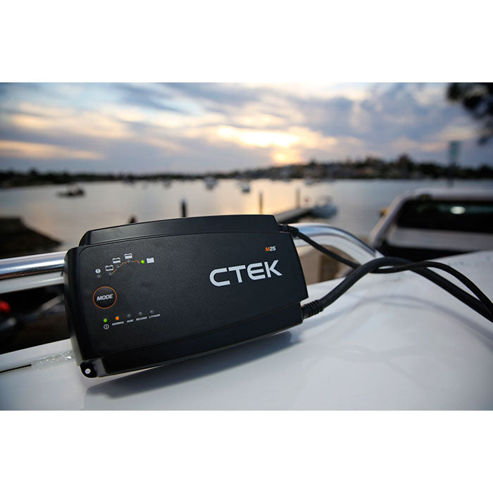 CTEK Marinelader M25 12V - Bly og LiFePO4 (Lithium)