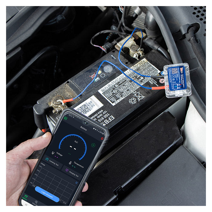 Bluetooth overvågning af 12V batteri til bil og båd