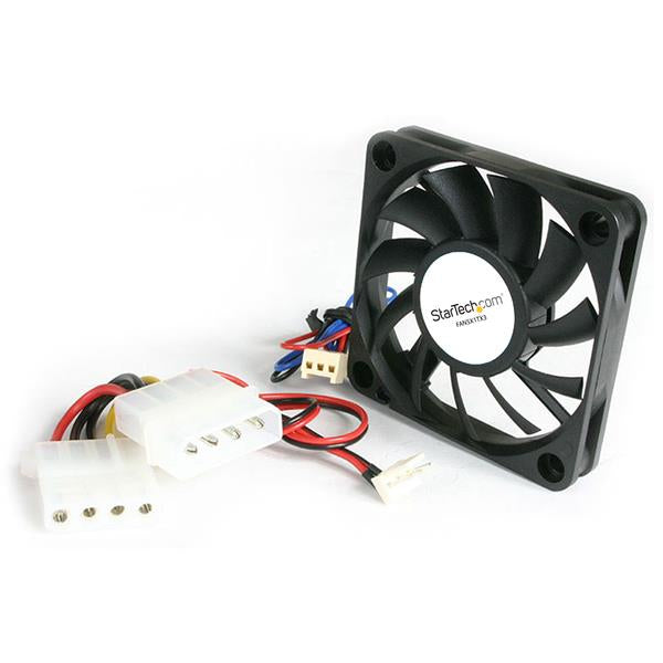 StarTech.com 50x10mm Replacement Ball Bearing Computer Case Fan TX3/LP4 Connector - 3 pin case Fan - TX3 Fan - 50mm Fan (FAN5X1TX3) Ventilationspakke for system 1-pack 50 mm