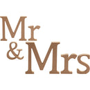 Bogstaver, Mr &amp; Mrs, H: 13 cm, D: 1,5 cm, 1 sæt