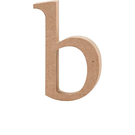 Bogstav, b, H: 13 cm, tykkelse 2 cm, 1 stk.