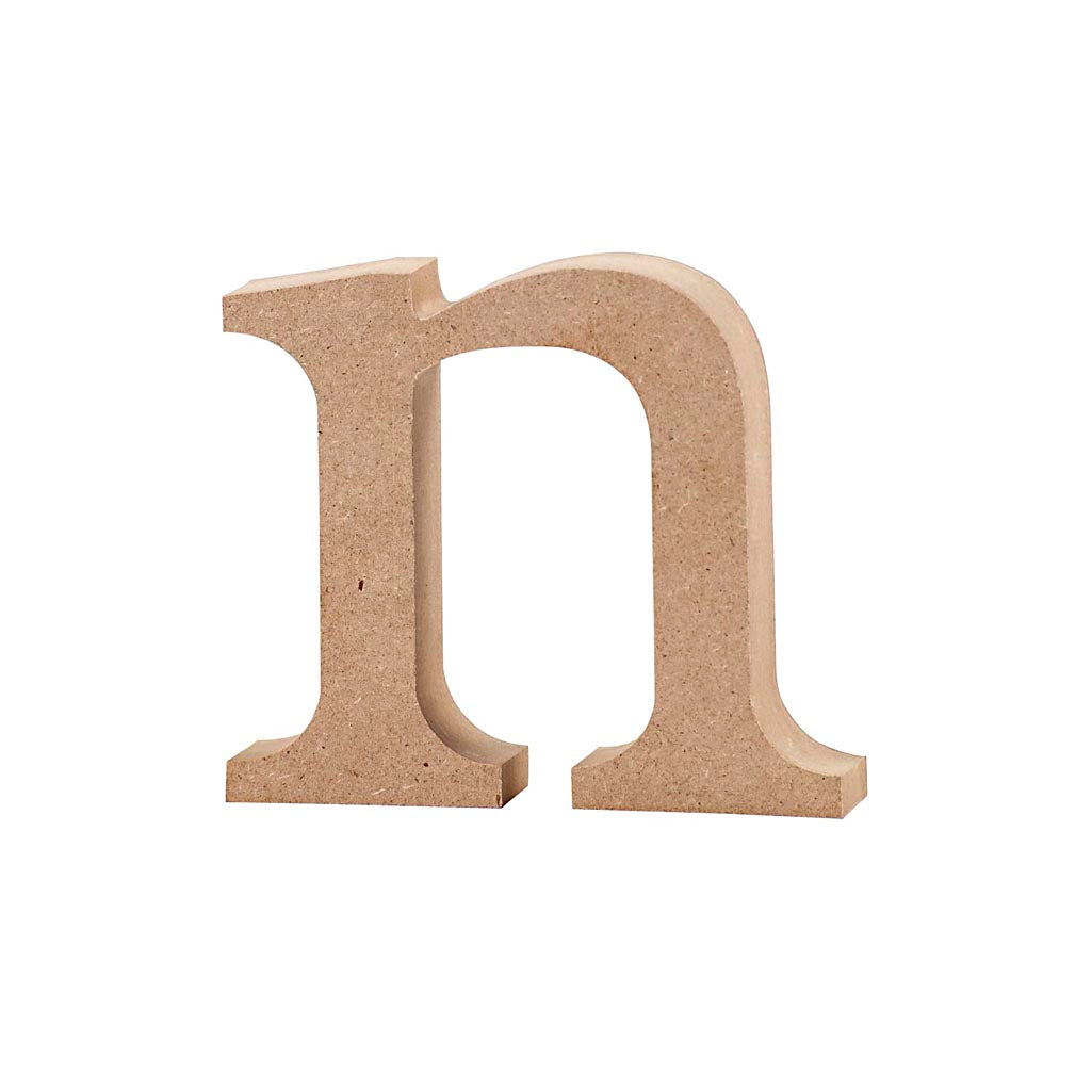 Bogstav, n, H: 8 cm, tykkelse 2 cm, 1 stk.