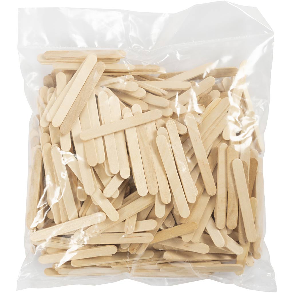 Ispinde, L: 5,5 cm, B: 6 mm, natur, 400 stk./ 1 pk.