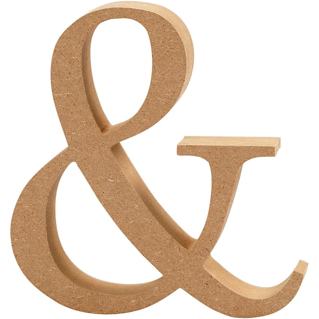 Tegn, &, H: 13 cm, tykkelse 2 cm, 1 stk.