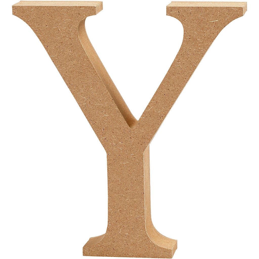 Bogstav, Y, H: 8 cm, tykkelse 1,5 cm, 1 stk.