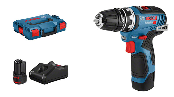 Bosch GSR 12V-35 FC Professional Bore-/skruemaskine 2 batterier inkluderet Nøgleløs borepatron