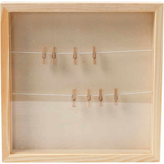 3D ramme, D: 35 mm, str. 23x23 cm, 1 stk.