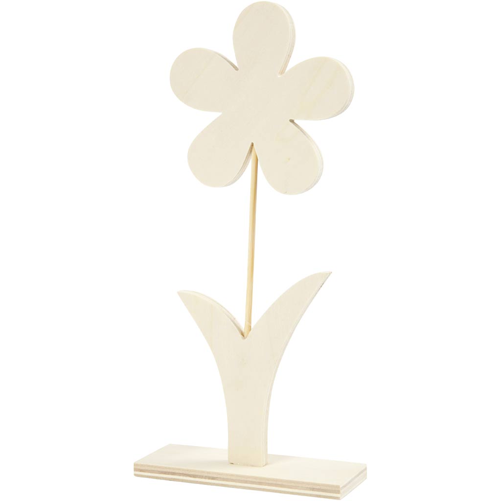 Blomst, H: 26 cm, B: 13 cm, tykkelse 1 cm, 1 stk.