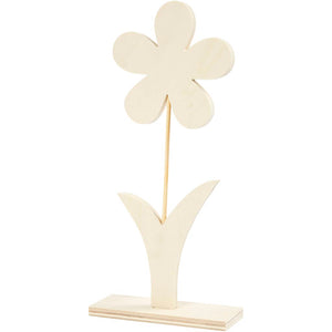 Blomst, H: 26 cm, B: 13 cm, tykkelse 1 cm, 1 stk.