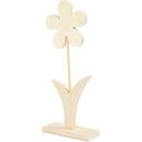 Blomst, H: 23 cm, B: 9,5 cm, tykkelse 1 cm, 1 stk.