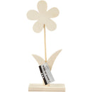 Blomst, H: 23 cm, B: 9,5 cm, tykkelse 1 cm, 1 stk.