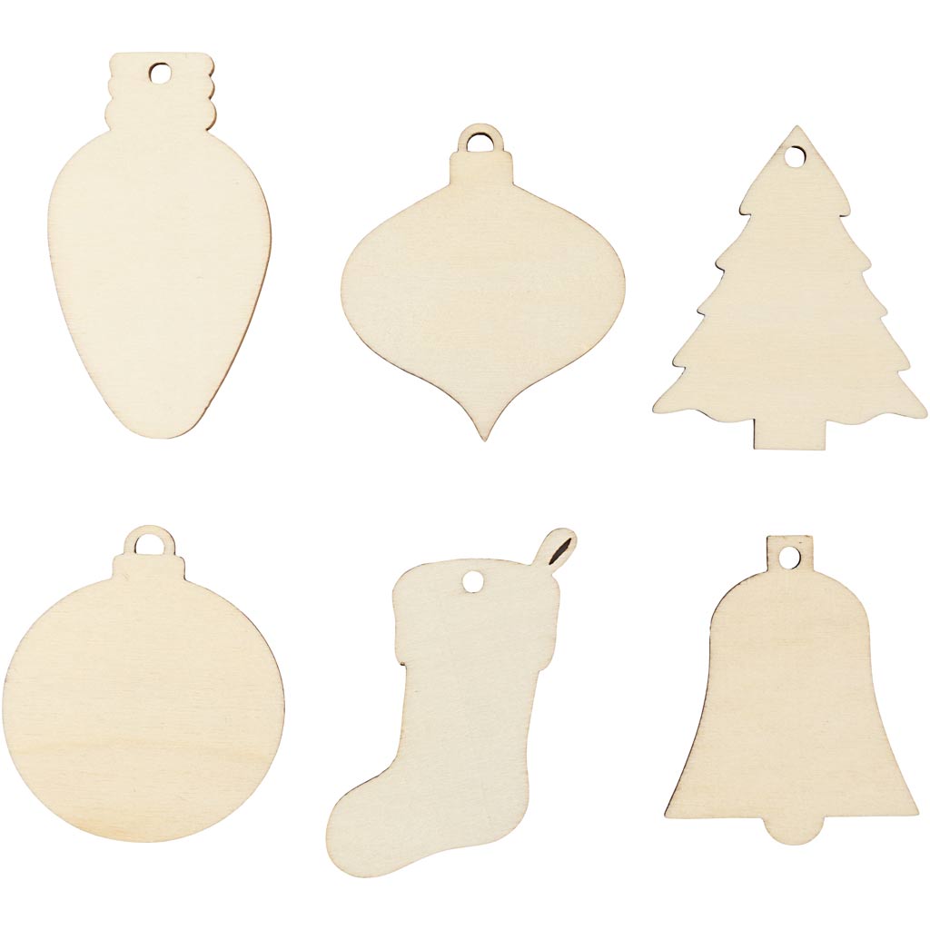 Juleophæng, H: 5,5-7 cm, B: 4-5 cm, hulstr. 4 mm, 90 stk./ 1 pk.
