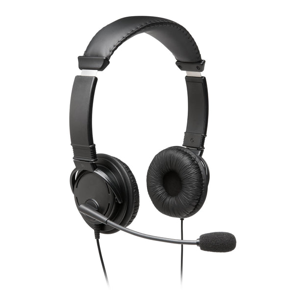 Kensington USB Hi-Fi Headphones Mic Kabling Headset Sort