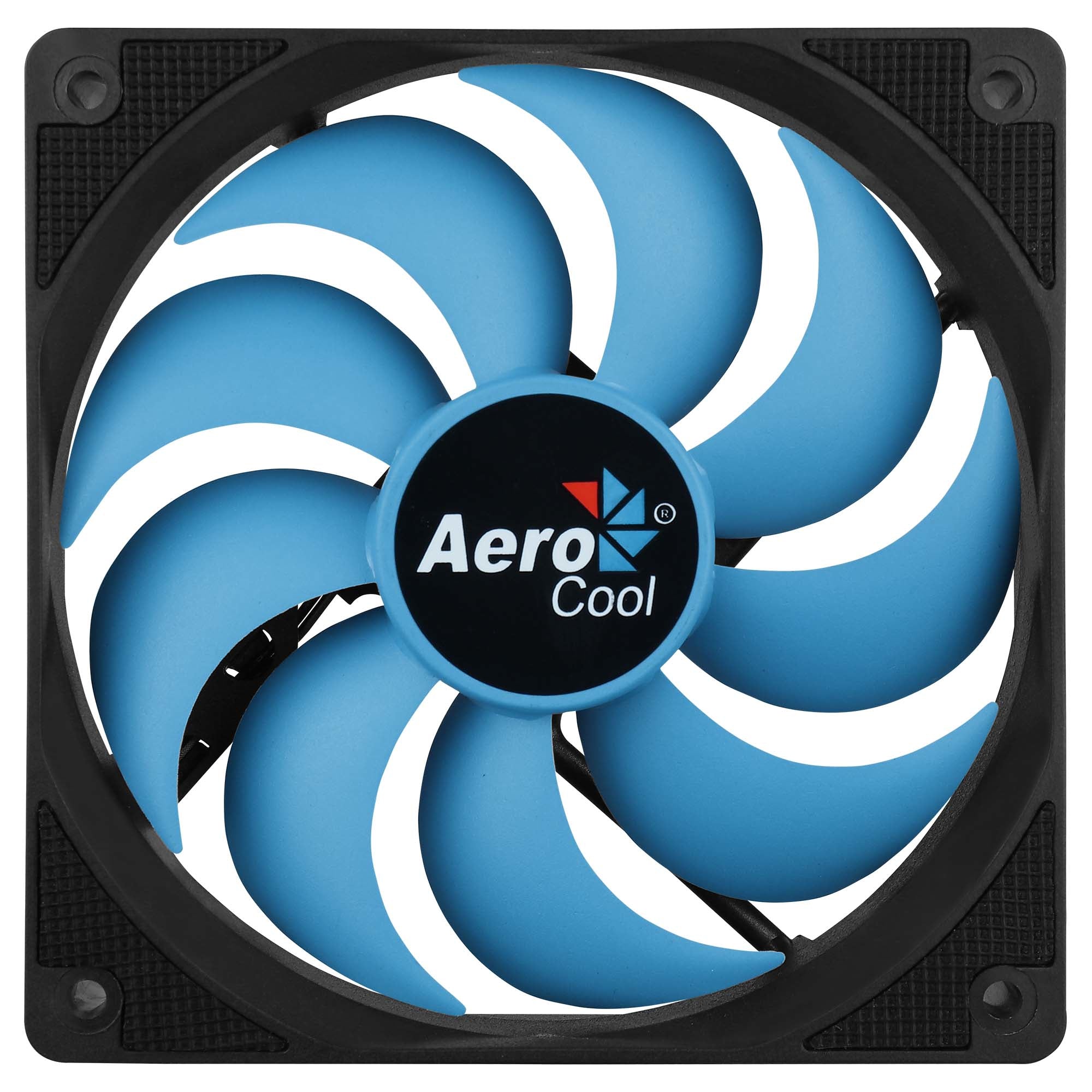 AeroCool Motion 12 Plus Fan 1-pack Sort Blå 120 mm