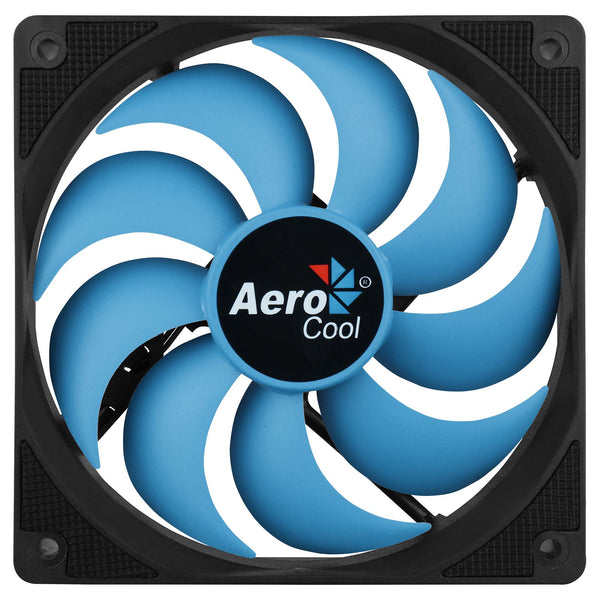 AeroCool Motion 12 Plus Fan 1-pack Sort Blå 120 mm
