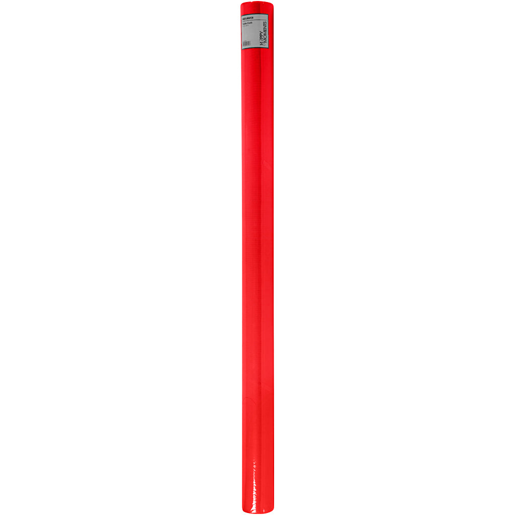 Dug af Imiteret Stof, B: 125 cm, 70 g, rød, 10 m/ 1 rl.
