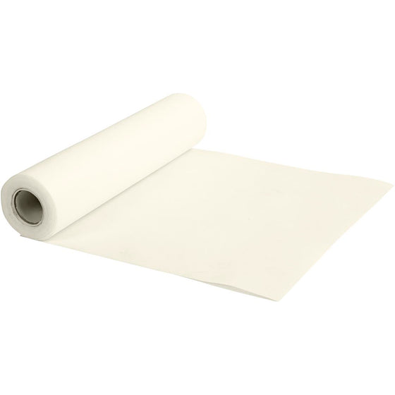 Bordløber af Imiteret Stof, B: 35 cm, 70 g, creme, 10 m/ 1 rl.