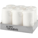 Bloklys, H: 100 mm, diam. 50 mm, hvid, 6 stk./ 1 pk.