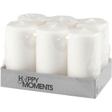 Bloklys, H: 100 mm, diam. 50 mm, hvid, 6 stk./ 1 pk.