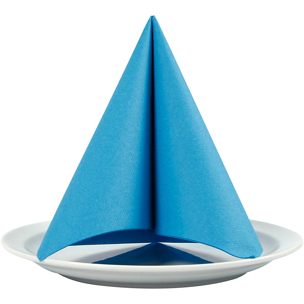 Servietter, str. 40x40 cm, 60 g, turkis, 20 stk./ 1 pk.