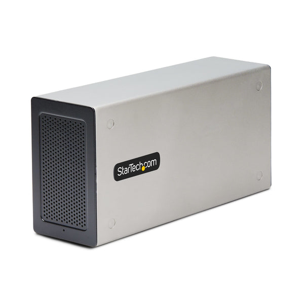 StarTech.com Thunderbolt 3 PCIe Expansion Chassis, Enclosure Box W/Dual PCI-E Slots, External PCIe Slots for Laptops/Desktops/All-In-Ones, 8K/4K Output Via TB3/DP 1.4 Ports - For PCI Express Cards (2TBT3-PCIE-ENCLOSURE) Busudvidelse til system