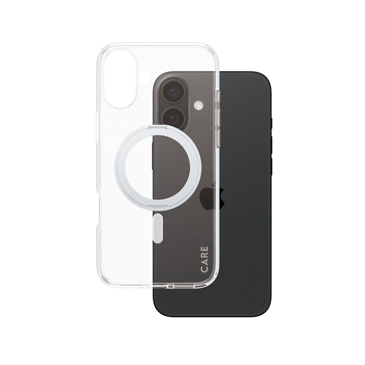 CARE by PanzerGlass Urban Combat Beskyttelsescover Sølv Gennemsigtig Apple iPhone 16 Plus