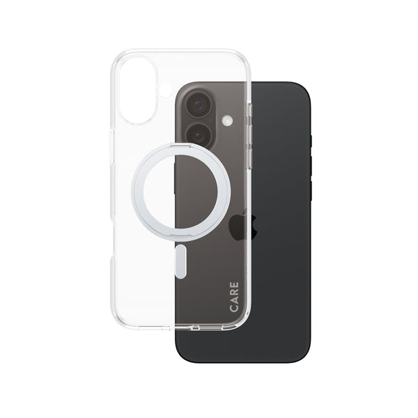 CARE by PanzerGlass Urban Combat Beskyttelsescover Sølv Gennemsigtig Apple iPhone 16 Plus