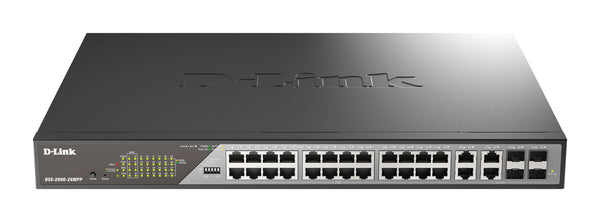 D-Link DSS 200G-28MPP Switch 24-porte Gigabit Ethernet PoE