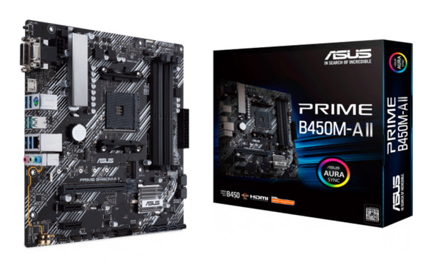 ASUS PRIME B450M-A II Micro-ATX  AM4 AMD B450