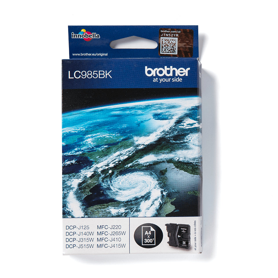 Brother LC 985BK Sort 300 sider Blæk