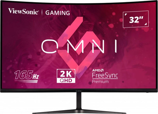 ViewSonic OMNI Gaming VX3218C-2K 32 2560 x 1440 (2K) VGA (HD-15) HDMI DisplayPort 165Hz