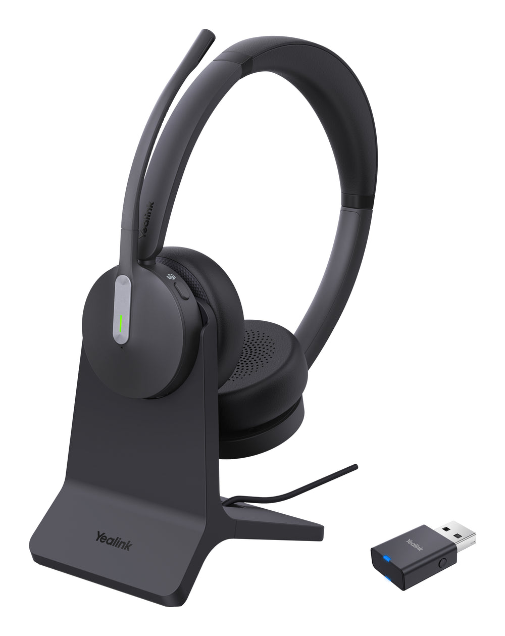 Yealink WH64 Hybird Dual med opladningsstativ Teams Headset