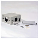 Empty plastic offshoot box, t connection