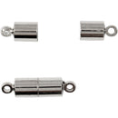 Magnetlås, L: 15 mm, diam. 5 mm, forsølvet, 10 stk./ 1 pk.