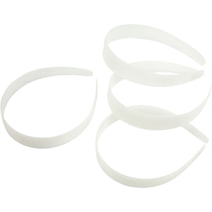 Hårbøjle, B: 25 mm, hvid, 5 stk./ 1 pk.