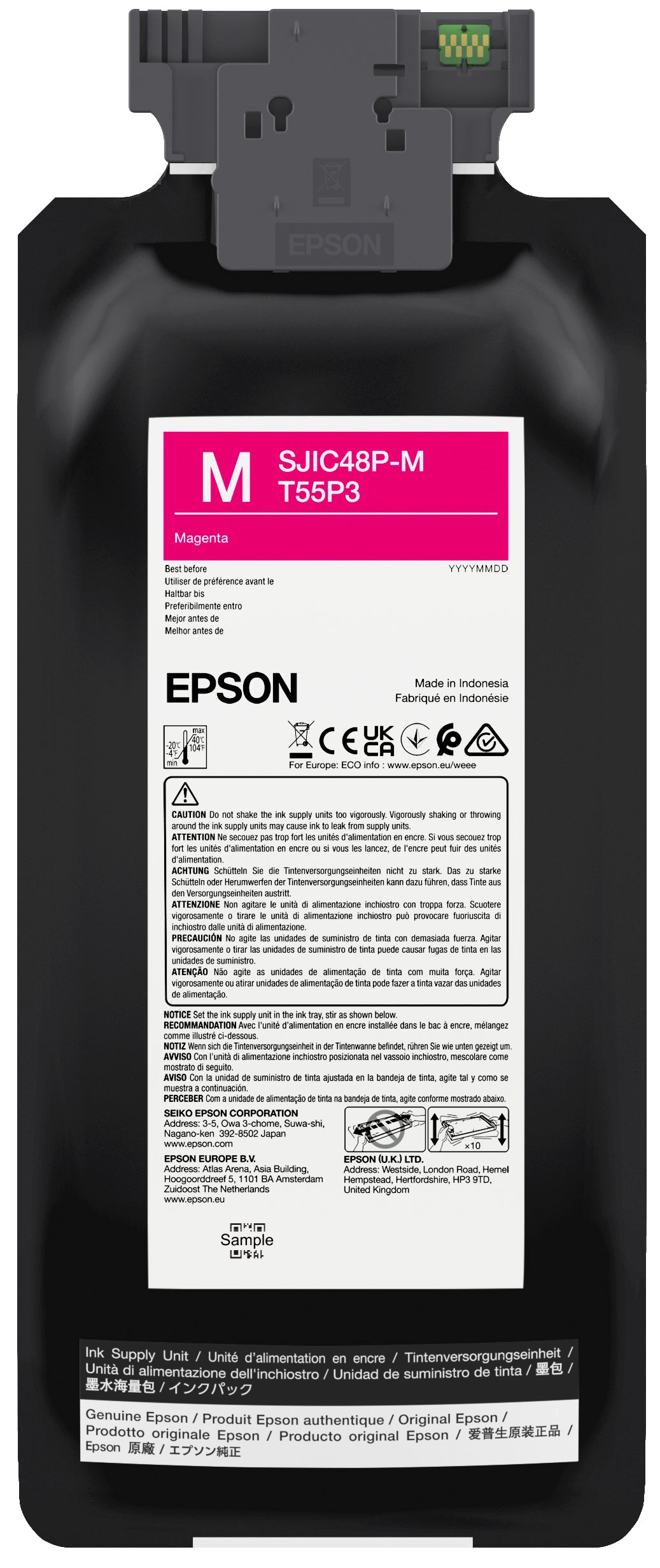 Epson T55P3 Magenta Blækpakke