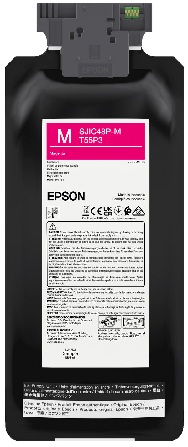 Epson T55P3 Magenta Blækpakke