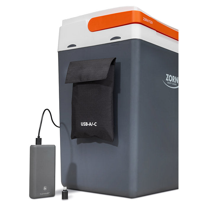 ZORN 25L elektrisk køleboks 12/230V og USB