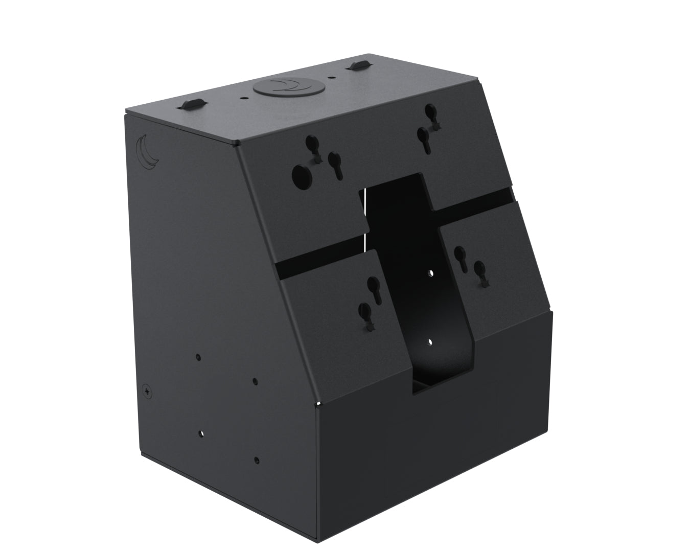 SpacePole komponenter til montering - for LCD display - sort