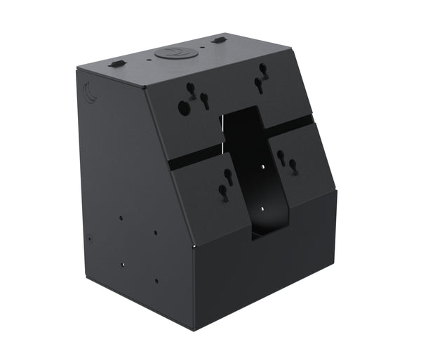SpacePole komponenter til montering - for LCD display - sort
